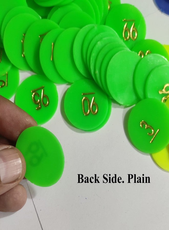 OMX Plastic Numerical Token/Coins (1 to 100) Number Coins(Big)(Size: 32mm / 1.25 Inch Round), You can get Any Colour - Image 4